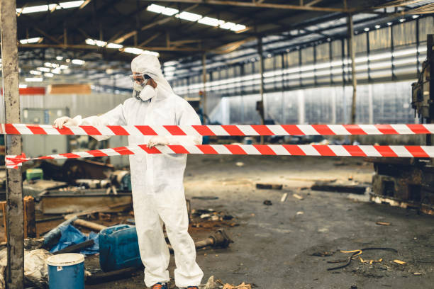Professional Hoarding Cleanup technician working in Toms River, NJ
